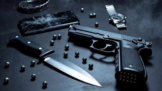 NÓŻ, PISTOLET I GROŹBY ŚMIERCI