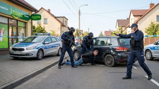 Obława w Smardzowie! Policja wyciągnęła długą broń i otworzyła ogień