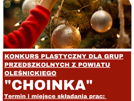 Weż udział w konkursie plastycznym "Choinka"