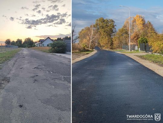 Droga gminna w Olszówce została przebudowana