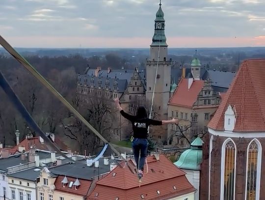 Tak chodzili po linach w Oleśnicy (WIDEO)