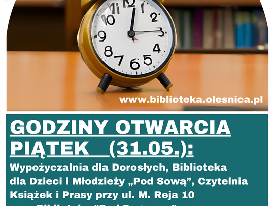 O książkach nie zapomnijcie!