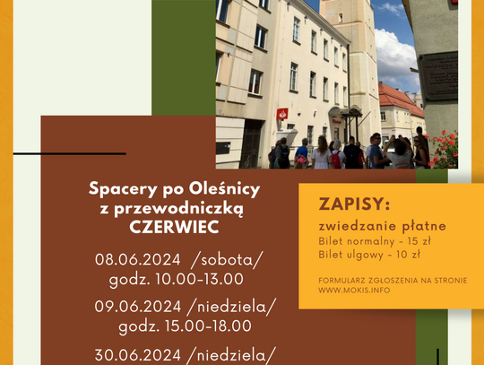 Spacery z przewodnikiem po Oleśnicy