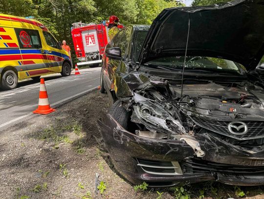 Kolizja mazdy z dacią