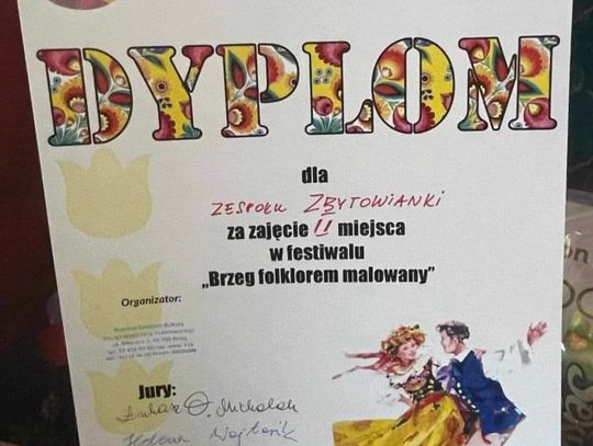 Zbytowianki drugie na Festiwalu "Brzeg Folklorem Malowany"