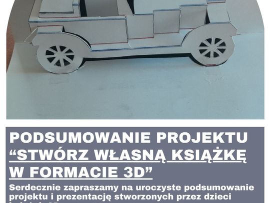 Tworzyli własną książkę w formacie 3D