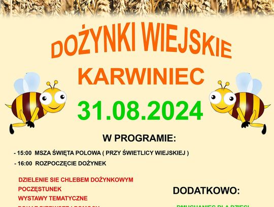 Karwiniec zaprasza na dożynki