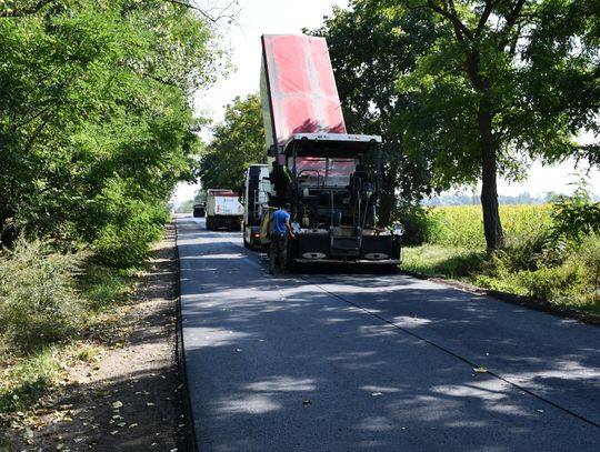 Trwa przebudowa drogi z Oleśnicy do Wabienic