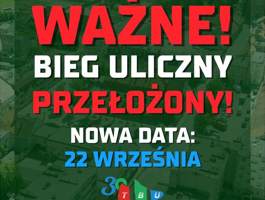 Bieg Uliczny przeniesiony