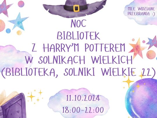 Noc Bibliotek z Harrym Potterem