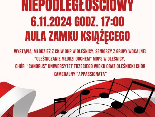 Koncert na Narodowe Święto Niepodległości