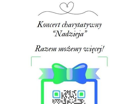 Koncert charytatywny "Nadzieja" w sali widowiskowej