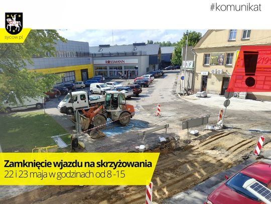 Zostanie zamknięty wjazd na skrzyżowaniach