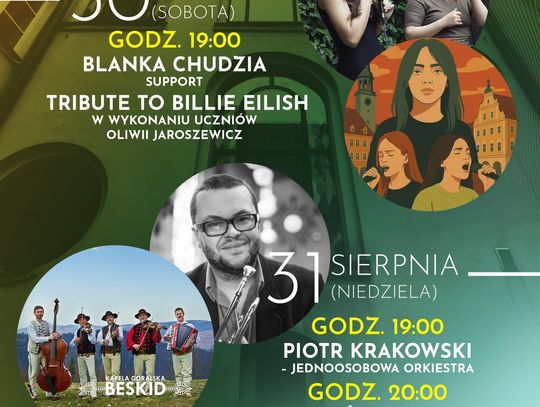 Kapela góralska na ratuszowym dziedzińcu