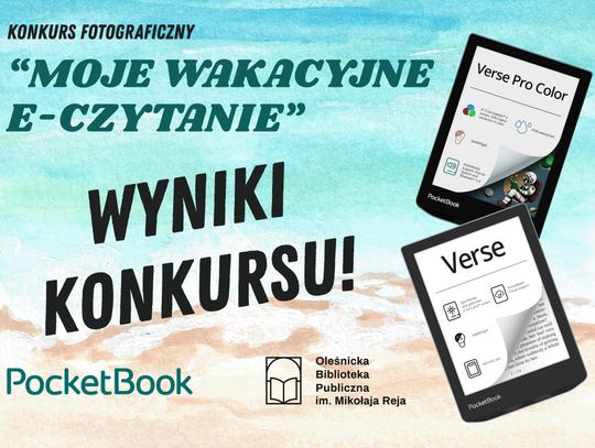 Wakacyjne czytanie - są wyniki konkursu