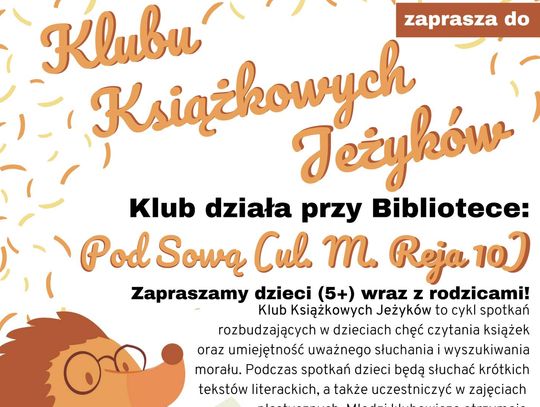 Książkowe Jeżyki zapraszają po wakacjach