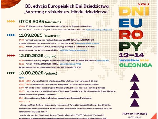 Dni Europy w Oleśnicy - co mamy w programie?