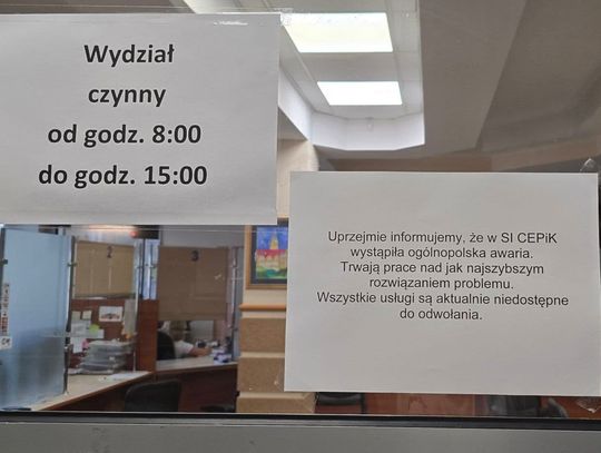 Wydział Komunikacji w Starostwie sparaliżowany
