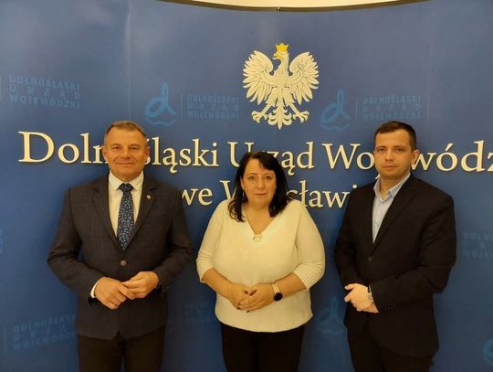 Władze powiatu oleśnickiego u wicewojewody dolnośląskiego