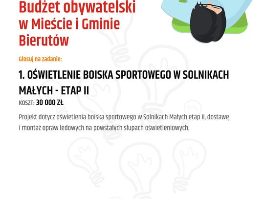 Siedem zadań w budżecie obywatelskim