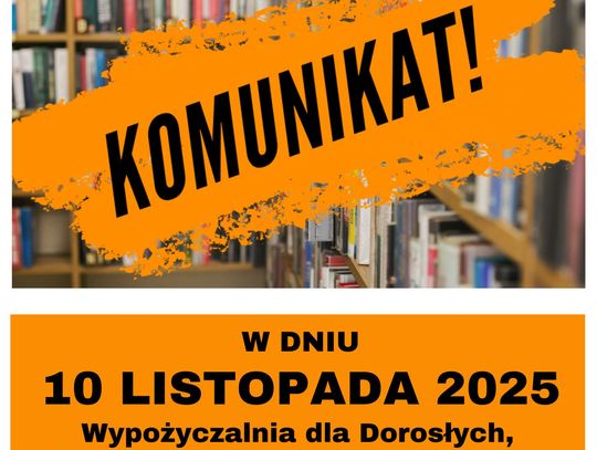 Zmiana godzin otwarcia biblioteki
