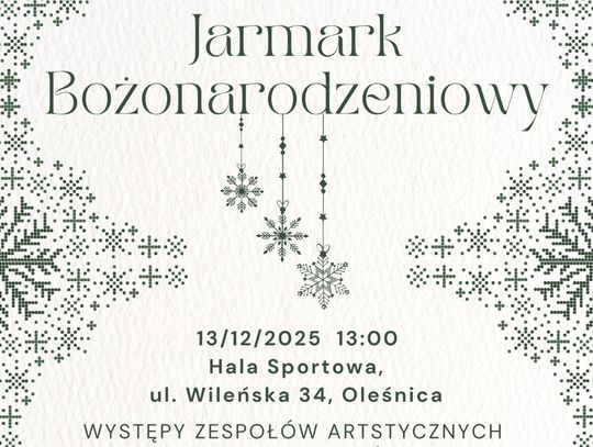 Jarmark plus kolęda. A wszystko w hali na Wileńskiej