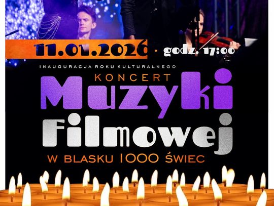 Koncert Muzyki Filmowej w blasku 1000 świec w Oleśnicy