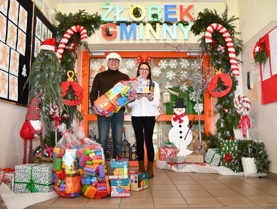 Lekko spóźniony Mikołaj dotarł do Żłobka Gminnego w Oleśnicy!