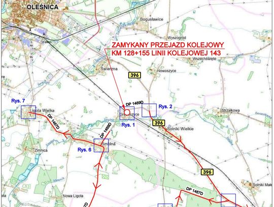 Tymczasowe zamknięcie przejazdu kolejowego w Gręboszycach