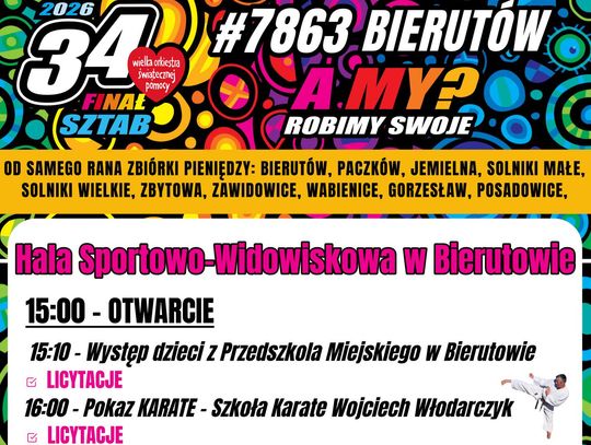 Taki będzie 34. Finał WOŚP w Bierutowie