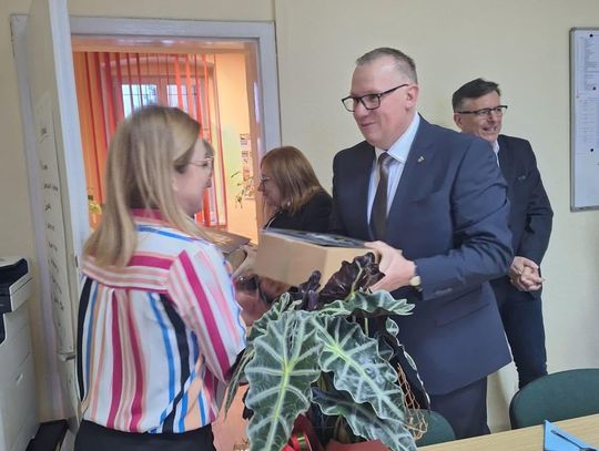 Burmistrz Sycowa z wizytą w Powiatowym Urzędzie Pracy