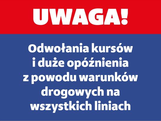 Duże opóźnienia i odwołania kursów Polbus-PKS – winne marznące opady i gołoledź na Dolnym Śląsku