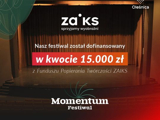 Oleśnica zaprasza na II Międzynarodowy Festiwal Teatrów Tańca Współczesnego Momentum