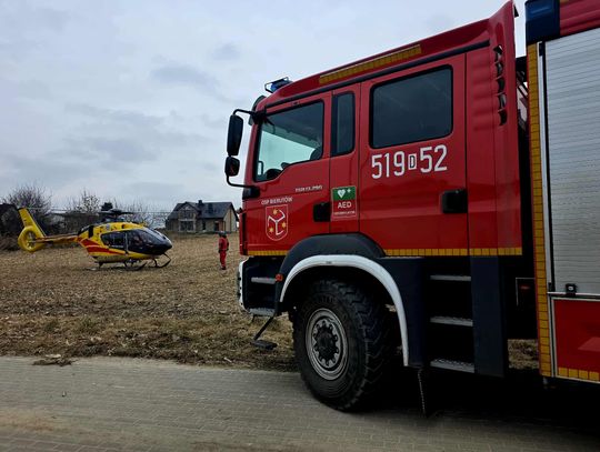 Śmigłowiec LPR w akcji w Bierutowie Śmigłowiec LPR w akcji w Bierutowie