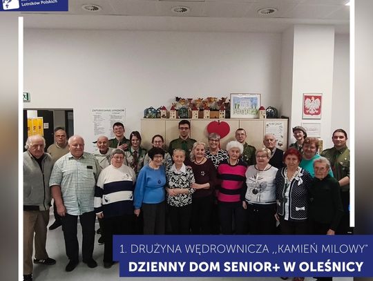 Wędrownicy z "Kamienia Milowego" świętują Dzień Myśli Braterskiej z seniorami