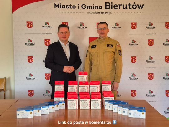 Czujki czadu i dymu dla mieszkańców Gminy Bierutów