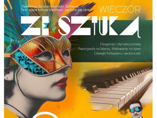 Fortepian, wiolonczela i malowanie na żywo. Artyzm Bohemy w Oleśnicy