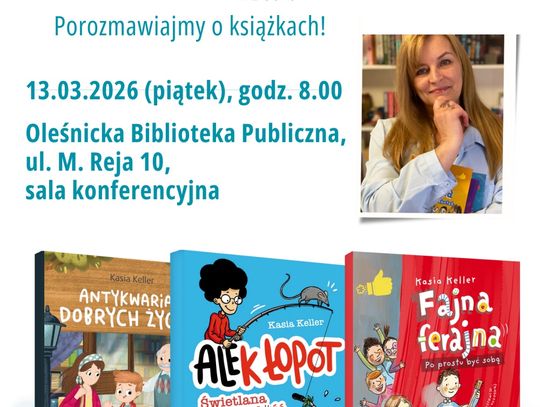 Kasia Keller – autorka jeżyka Franka i Tomka Niefarta – zawita do Biblioteki „Pod Sową”
