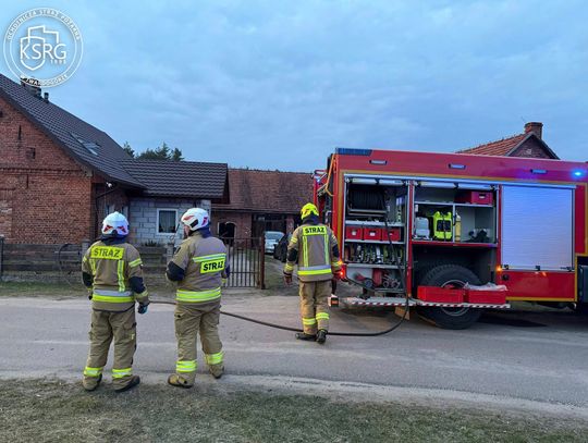 Pożar sadzy w kominie! Strażacy z Twardogóry i Sycowa interweniowali w Goli Wielkiej