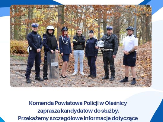 Chcesz zostać policjantem? Przyjdź na Dni Otwarte Komendy w Oleśnicy