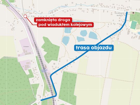 Uwaga kierowcy! Wiadukt w Grabownie Wielkim zamknięty na miesiąc