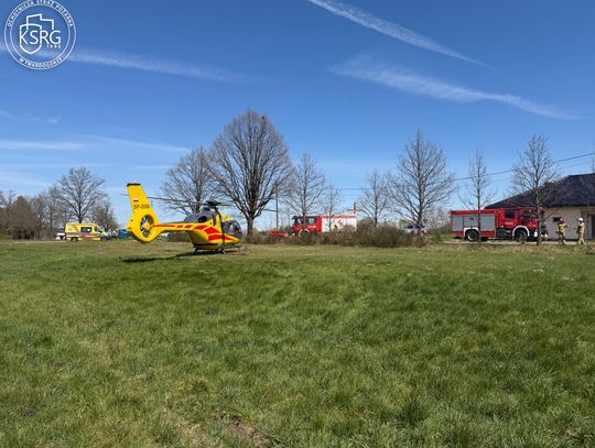 Dramatyczna akcja pod Oleśnicą! Śmigłowiec LPR i wszystkie służby na miejscu