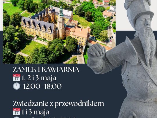 Majówka na Zamku w Oleśnicy. Leżaki na dziedzińcu, quest dla dzieci i wejście na wieżę