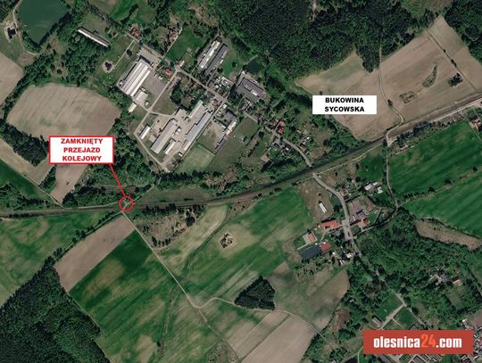 WAŻNE DLA KIEROWCÓW! Przejazd kolejowy w Bukowinie Sycowskiej całkowicie zamknięty