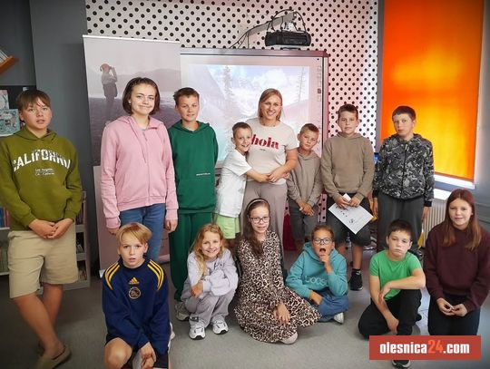 Gepardy, grizzly i Himalaje! Dzieci z Oleśnicy spotkały prawdziwą podróżniczkę