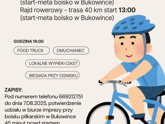 Zapraszaja na rowerowy rajd