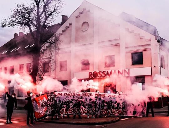 A tak uczcili Dzień "Żołnierzy Wyklętych" kibice z FC Oleśnica Śląsk Wrocław