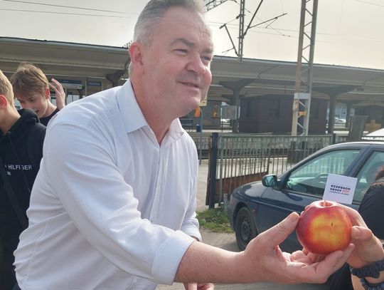 Adam Horbacz wśród pasażerów