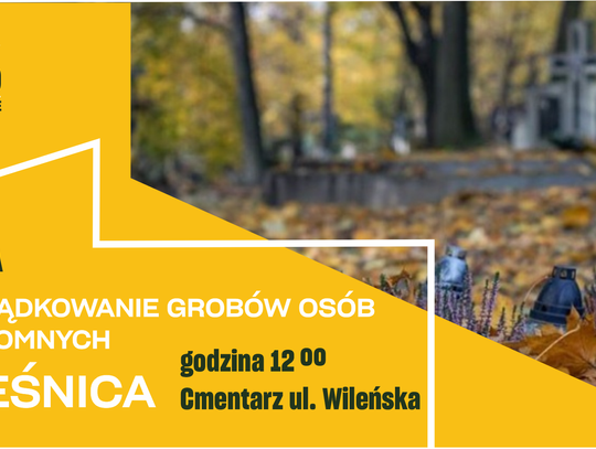 Akcja porządkowania grobów osób bezdomnych i NN w Oleśnicy