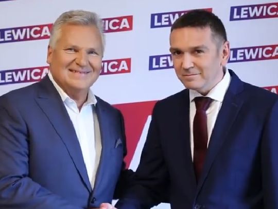 Aleksander Kwaśniewski poparł kandydata na posła z Oleśnicy